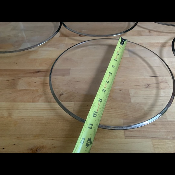 8 Crystal & platinum Barski Ca D’oro dinner plates - Picture 7 of 10